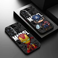 Captain America Iron Man Cute For Huawei P50 P50E P40 P30 P20 PRO LITE 5G P Smart Z S 2021 Phone Case Liquid Silicone Cover