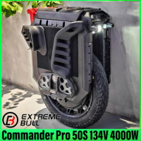 EXTREME BULL Commander Pro 50S 134V Motor C40 4000W Electric Unicycle 20inch Commander Pro 50S 3600wh Adjustable Suspension