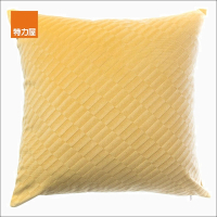 【特力屋】玻紋素色抱枕套 45X45cm 黃色款