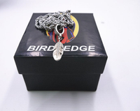 BIRDYEDGE 羽毛 藤原 品牌設計款  鋼鈦麻花項鍊 穿搭配件單品