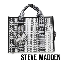 STEVE MADDEN-BOPTIC 印花LOGO大容量子母托特包-黑白色