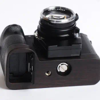 Ebony Walnut Wood Camera Grip For Sony A7R4 A9M2 A7S3 A1 Handmade Baseplate