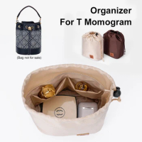 Mutifuntional Makeup Bag Handbags Organizer Lining Satin Bag Liner Cosmetic Bag For Luxury Insert Bag Organizer for Tory Burch