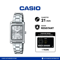 Jam Tangan Wanita CASIO LTP-1234DD-7ADF Stainlees Steel ORIGINAL