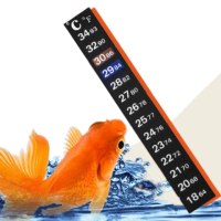 【蕉蕉購物】數字液晶變色魚缸溫度貼-10入(精準 感溫 變色 溫度計 數字溫度計 測水溫 測溫計)