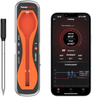 TempSpike 500 ft Wireless Meat Thermometer Digital, Bluetooth Meat Thermometer Wrieless for Beef Lam