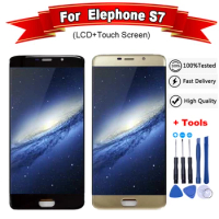 5.5inch Black For Elephone S7 LCD DIsplay + Touch Screen Digitizer Assembly 100% Tested With Tracking For elephone s7