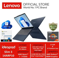 Lenovo IdeaPad Slim 3 14ARP10 5MID 5NID || AMD Ryzen 7 7735HS 16GB 512GB SSD AMD Radeon 680M Graphic