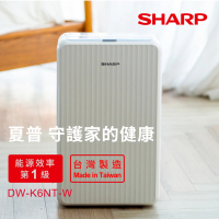 SHARP 夏普 一級能效6公升高效除濕機(DW-K6NT-W)