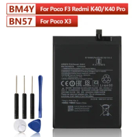 Replacement Phone Battery BM4Y BN57 For Xiaomi Poco F3 Redmi K40 Pro K40 Pro+ Poco X3 Poco X3 Pro 4520mAh with Tools
