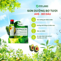 A05 Son dưỡng môi Pơ Lang màu Đỏ Dâu dưỡng môi từ trái bơ - A05