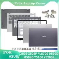 New Laptop Case For ASUS X509 X509F FL8700 D590D M509D Y5100 Y5200F LCD Back Cover/Front Bezel/Upper Case/Bottom Cover Hinges