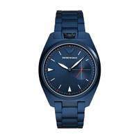 送禮首選★EMPORIO ARMANI經典藍設計款腕錶43mm(AR11309)  附提袋【全館滿額折價★APP下單跨店最高22%點數回饋】