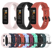 Silicone Watch Strap Band Simple Pure Color Replacement Wristband for Huawei Band 4 Honor Band 5i