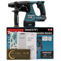Makita DHR242Z Brushless Cordless Rotary Hammer 18V Three Functions in One Electric Rechargeable Hammer Impact Drill Power Tool