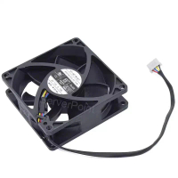 ใหม่ EFC-08E12W 12V 0.70A 8ซม. 8025 พัดลมระบายความร้อน 4 สาย PWM ควบคุมอุณหภูมิ วัดความเร็ว