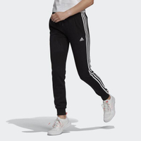 Adidas W 3s Ft C Pt [GM8733] 女 長褲 運動 休閒 訓練 縮口 法國棉 修身 愛迪達 黑