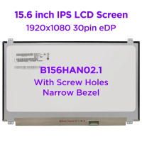 หน้าจอแอลซีดีสำหรับแล็ปท็อปขนาด 15.6 นิ้ว รุ่นใหม่ B156HAN02.1 ใช้ได้กับ LP156WF9 SPK3 NV156FHM N47 