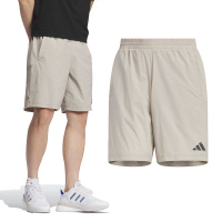 Adidas Th Lw Wv Shorts 男款 米灰色 透氣 吸濕 排汗 訓練 運動 休閒 短褲 KB5180