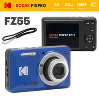 現貨 含稅 柯達 KODAK PIXPRO FZ55 16MP 藍色 數位相機 5X 光學變焦 傻瓜相機
