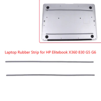 1/2Pcs Rubber Strip Laptop Bottom Shell Cover Foot Pad For HP Elitebook X360 830 G5 G6 Non-Slip Bumper Feet Strips Laptop Tools