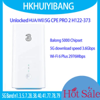 Unlocked HUA WEI 5G CPE PRO 2 H122-373 WiFi 6 3.6Gbps 5G 4G LTE Cat19 Wireless WiFi Router With Sim Card 5G Home Gigabit Modem