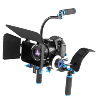Dslr Camera Rig Movie Kit matte box &amp; Follow Focus &amp; Shoulder pad for 5d2 5d3 5DII 5DIII Video Camcorder and camera