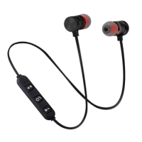 5.0 Bluetooth Headset Sports Magnetic Neckband Wireless Earbuds Stereo Earbuds Music Metal Earbuds With Microphone
