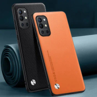 Luxury PU Leather Case For OnePlus 9R 9RT 5G OnePlus9 R Back Cover Matte Silicone Phone Case For OnePlus 9 Pro One Plus 9 RT