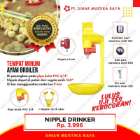 Nipple Nippel Niple Nipel Nepel Drinker Cup Tempat Minum Ayam Broiler