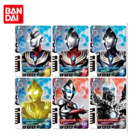 Bandai Ultraman Decker DX Dimension Card 08 Ultraman Tiga Set Anime Action Figures Game Collection Cards Toys Gifts for Children