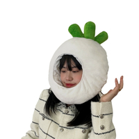 搞怪帽子 變裝帽 搞怪道具 可愛搞怪少女心各種蔬菜造型白菜胡蘿卜茄子辣椒頭套帽子拍照表演『ZW6220』