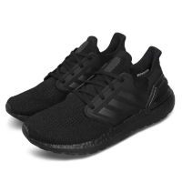 【adidas 愛迪達】慢跑鞋 UltraBOOST 20 男鞋 女鞋 愛迪達 路跑 緩震 透氣 黑 運動鞋(EG0691)
