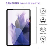 3-1PC Tempered Glass For Samsung galaxy Tab S7 FE SM-T730 SM-T736B 2021 Tablet Protective Glas for Tab S7 T730 Screen Protector