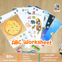 ABC Worksheet - Belajar Baca Membaca- MyBunayya - Worksheet Abjad Alfabet ABC Huruf