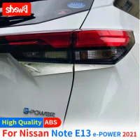 For Nissan Note E13 E-power 2021 Chrome Exterior Accessories Stainless Steel Rear Fog Light Trim Strip Car Styling 4PCS
