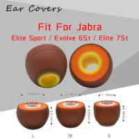 Earplugs For Jabra Elite Sport / Evolve 65t / Elite 75t Earphone Ear Buds Replacement Headset Ear Pad PU
