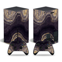 Xbox Series X主機貼紙Xbox Series S貼紙木紋石頭紋支持來圖定製