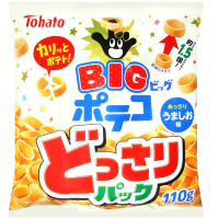 Tohato東鳩 BIG手指圈圈餅-鹽風味 110g