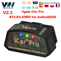 Vgate iCar Pro ELM327 V2.3 OBD2 Bluetooth 4.0 WIFI for Android/IOS Scanner For Android/IOS ELM 327 OBD Car Diagnostic Auto Tool