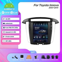 64G ROM Vertical screen android 12.0 car gps multimedia video radio player in dashboard for Toyota innova 2007-2014 navigation