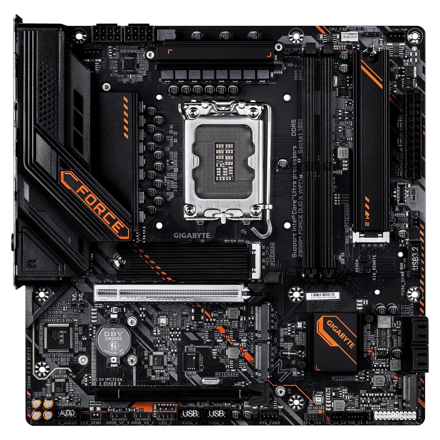 Gigabyte が Z890M FORCE DUO X WIFI7 を発表：5 つの M.2 スロットと