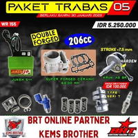 PAKET BRT WR155 TRABAS 5 BOREUP 206CC