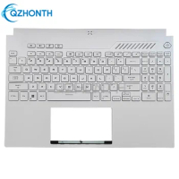 (2022 Year) Used For ASUS TUF Gaming FX507 FA507 FX507Z A15 F15 Palmrest Upper Top Case w/ Backlit Keyboard (White)