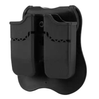 Tactical Pistol Polymer Double Magazine Pouch Hunting Holster Double Dual Belt Pouch Case for M92 Be retta 92 96