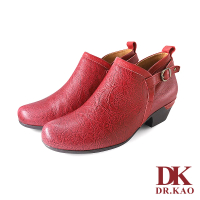 【DK 高博士】素面率性空氣女靴 87-2145-00 紅色