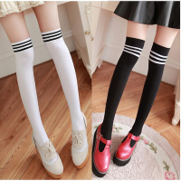 白色絲襪加長過膝襪子女夏季薄款學生大腿高長筒襪韓國學院風日系