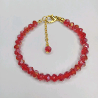 GELANG KRISTAL PREMIUM 6MM RANTAI GOLD // GELANG TANGAN WANITA