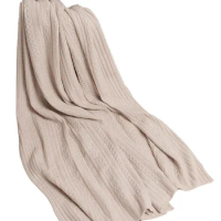 Wholesale blanket custom size color design Comfortable high quality cashmere throw