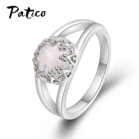 New Fashion Twilight Saga New Moon Stone Ring Bella Opal Twilight Ring Vampire Jewelry Edward Engagement Rings Gift